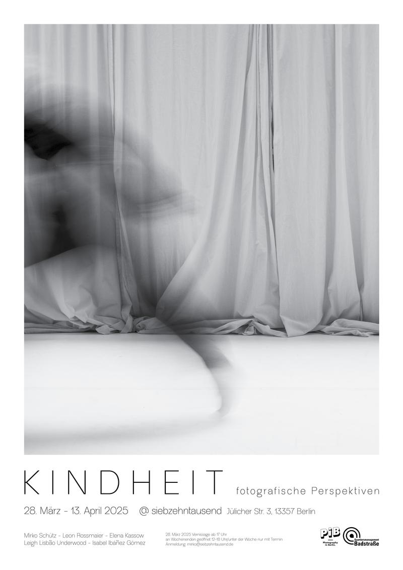 Plakat Kindheit — Ausstellung im Studio Siebzehntausend